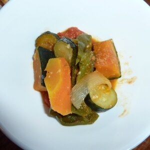 夏野菜たっぷり塩麹で簡単ラタトゥイユ